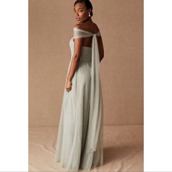 BHLDN - Jenny Yo Ryder Convertible Maxi Dress in Seaglass Green - Picture 2 of 10
